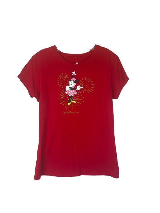 Disney Tops - Walt Disney World Minnie Mouse Tshirt Large Red Disney Park Exclusive